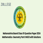 Maharashtra Board Class 10 Mathematics Geometry Part II N633 Question  Paper